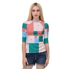 Simple Perfect Squares Squares Order Quarter Sleeve Tee