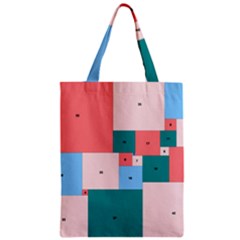 Simple Perfect Squares Squares Order Zipper Classic Tote Bag