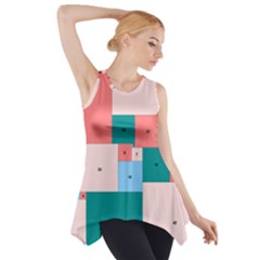 Simple Perfect Squares Squares Order Side Drop Tank Tunic