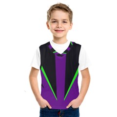 Rays Light Chevron Purple Green Black Line Kids  Sportswear