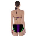 Rays Light Chevron Purple Green Black Line Cut-Out One Piece Swimsuit View2