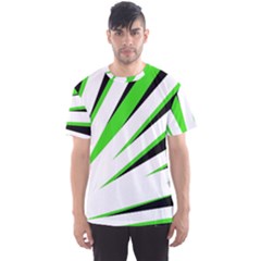 Rays Light Chevron White Green Black Men s Sports Mesh Tee