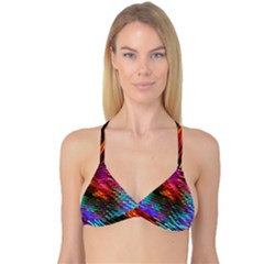 Rainbow Shake Light Line Reversible Tri Bikini Top by Mariart