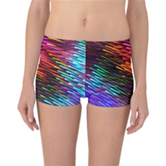 Rainbow Shake Light Line Reversible Boyleg Bikini Bottoms by Mariart