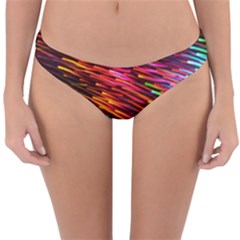 Rainbow Shake Light Line Reversible Hipster Bikini Bottoms