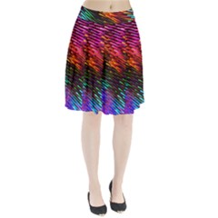 Rainbow Shake Light Line Pleated Skirt by Mariart