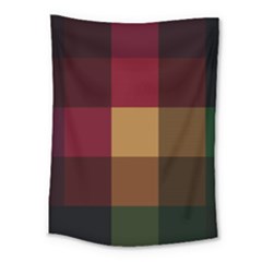 Stripes Plaid Color Medium Tapestry by Mariart