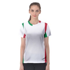 National Flag Of Italy  Women s Sport Mesh Tee