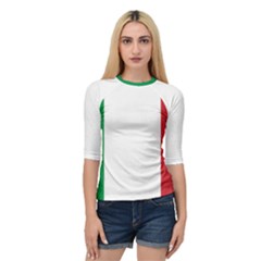 National Flag Of Italy  Quarter Sleeve Tee