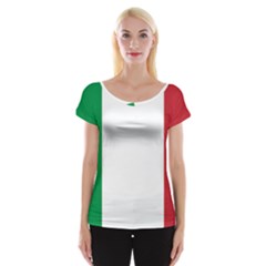 National Flag Of Italy  Cap Sleeve Tops