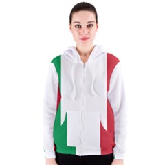 National Flag Of Italy  Women s Zipper Hoodie by abbeyz71