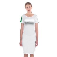 National Flag Of Italy  Classic Short Sleeve Midi Dress