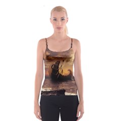 Steampunk Fractalscape, A Ship For All Destinations Spaghetti Strap Top