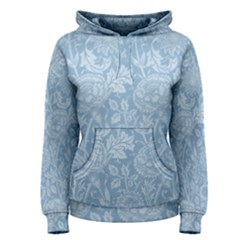 Vintage Morris Floral Blue Women s Pullover Hoodie by pixeldiva