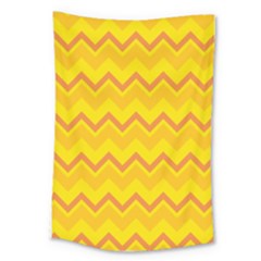 Zigzag (orange And Yellow) Large Tapestry by berwies