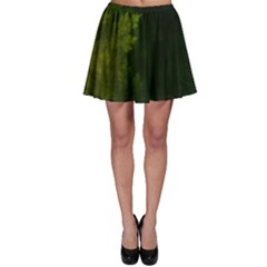 Beautiful Fractal Pines In The Misty Spring Night Skater Skirt by jayaprime