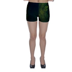 Beautiful Fractal Pines In The Misty Spring Night Skinny Shorts by jayaprime