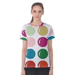 Brights Pastels Bubble Balloon Color Rainbow Women s Cotton Tee