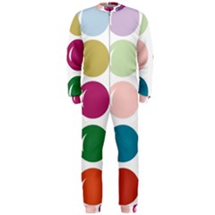 Brights Pastels Bubble Balloon Color Rainbow Onepiece Jumpsuit (men) 