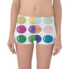 Brights Pastels Bubble Balloon Color Rainbow Boyleg Bikini Bottoms by Mariart