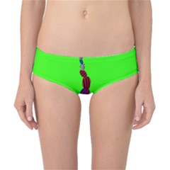 Egg Line Rainbow Green Classic Bikini Bottoms