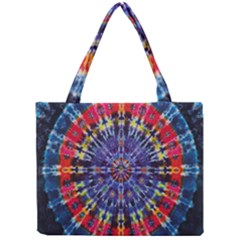 Circle Purple Green Tie Dye Kaleidoscope Opaque Color Mini Tote Bag by Mariart