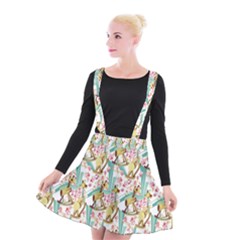 Wooden Gorse Illustrator Photoshop Watercolor Ink Gouache Color Pencil Suspender Skater Skirt by Mariart