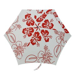 Hawaiian Flower Red Sunflower Mini Folding Umbrellas