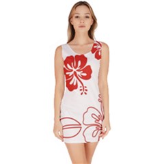 Hawaiian Flower Red Sunflower Sleeveless Bodycon Dress by Mariart