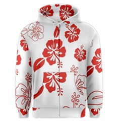 Hawaiian Flower Red Sunflower Men s Zipper Hoodie by Mariart