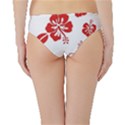 Hawaiian Flower Red Sunflower Hipster Bikini Bottoms View2