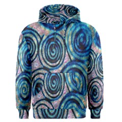 Green Blue Circle Tie Dye Kaleidoscope Opaque Color Men s Pullover Hoodie by Mariart