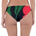 Illustrators Portraits Plants Green Red Polka Dots Reversible Hipster Bikini Bottoms View2