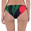 Illustrators Portraits Plants Green Red Polka Dots Reversible Hipster Bikini Bottoms View4