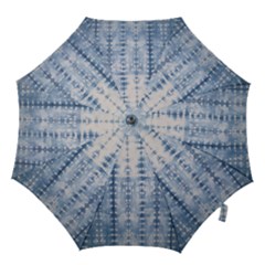 Indigo Grey Tie Dye Kaleidoscope Opaque Color Hook Handle Umbrellas (large) by Mariart