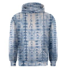 Indigo Grey Tie Dye Kaleidoscope Opaque Color Men s Pullover Hoodie