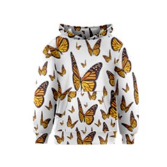 Butterfly Spoonflower Kids  Pullover Hoodie