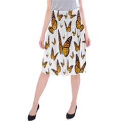 Butterfly Spoonflower Midi Beach Skirt