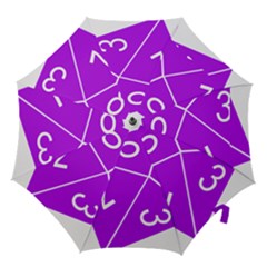 Number Purple Hook Handle Umbrellas (large)