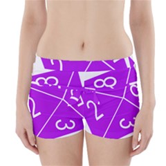 Number Purple Boyleg Bikini Wrap Bottoms