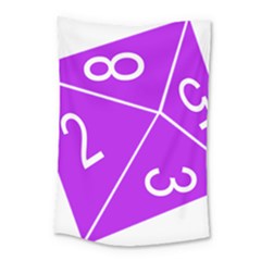 Number Purple Small Tapestry by Mariart