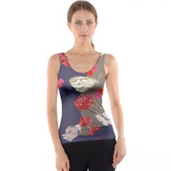 Original Butterfly Carnation Tank Top by Mariart