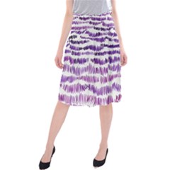 Original Feather Opaque Color Purple Midi Beach Skirt