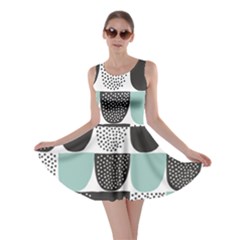 Sugar Blue Fabric Polka Dots Circle Skater Dress by Mariart