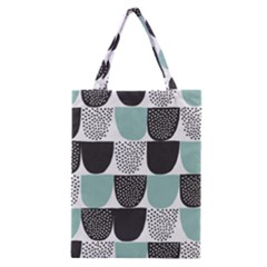 Sugar Blue Fabric Polka Dots Circle Classic Tote Bag by Mariart