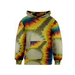 Red Blue Yellow Green Medium Rainbow Tie Dye Kaleidoscope Opaque Color Kids  Pullover Hoodie by Mariart