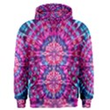 Red Blue Tie Dye Kaleidoscope Opaque Color Circle Men s Pullover Hoodie View1