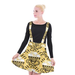 Trophy Beers Glass Drink Suspender Skater Skirt by Mariart