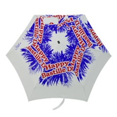 Happy Bastille Day Graphic Logo Mini Folding Umbrellas