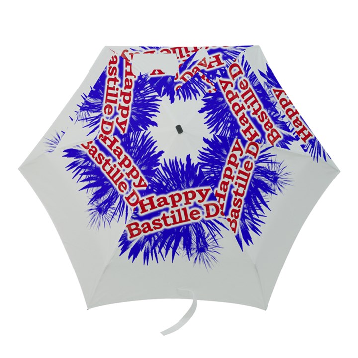 Happy Bastille Day Graphic Logo Mini Folding Umbrellas